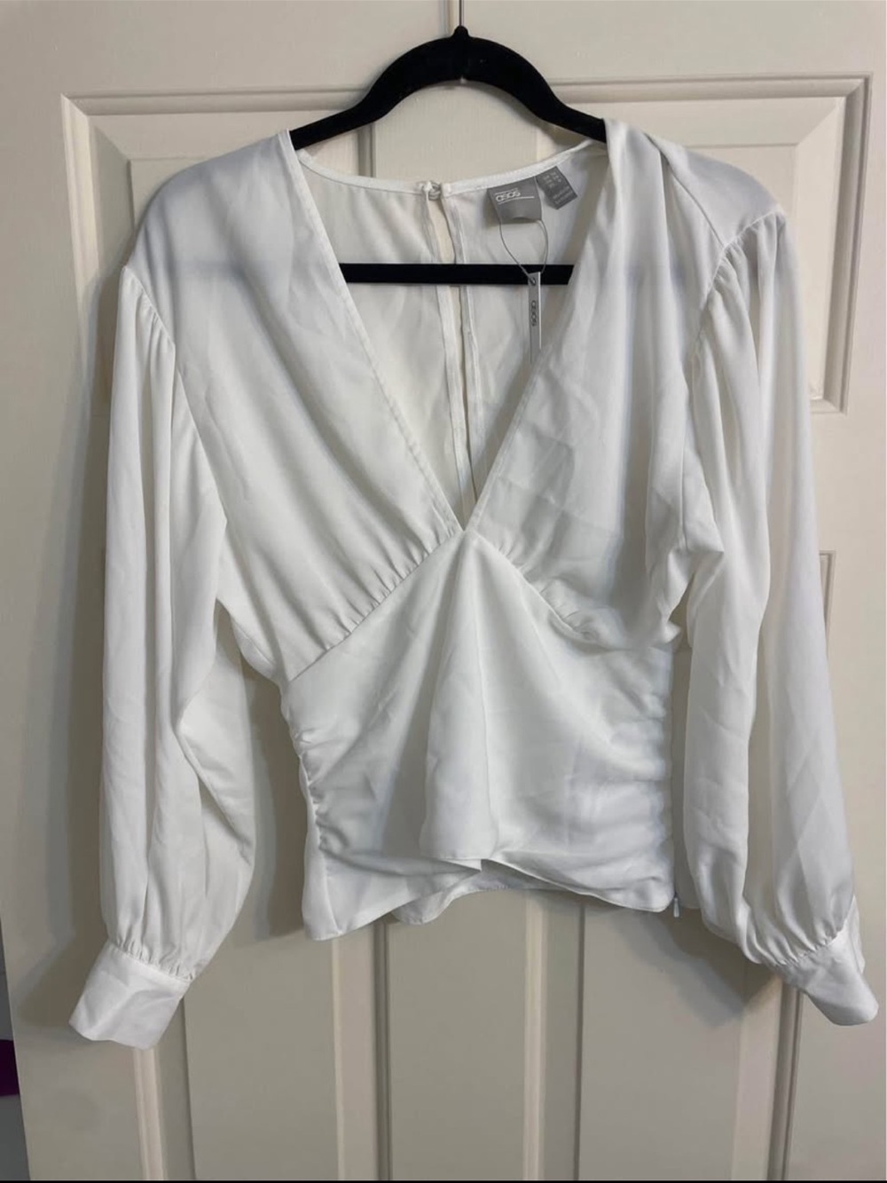 ASOS NWT White Long Sleeve Blouse